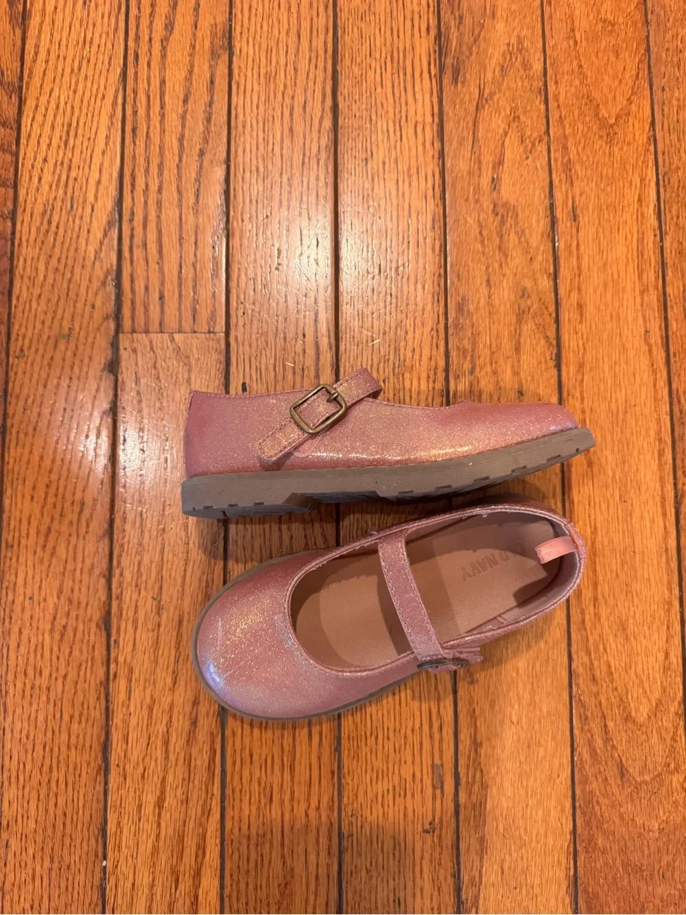 Old Navy Glitter Mary Jane Shoes in Shimmer Pink